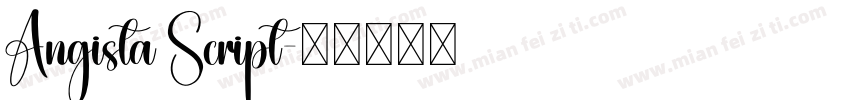 Angista Script字体转换